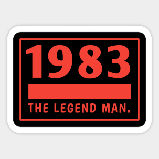 1983 birthday Sticker